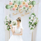 Sage Green And Blush Pink Party Decorations Paper Lanterns Sage Green Cream Paper Fans Light Pink Tissue Paper Pom Poms For Sage Green And Dusty Pink Birthday Baby Shower Bridal Shower Wedding