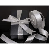 1 Inch Glitter Ribbons,Sparkly Gold/Silver Metallic Color Ribbons For