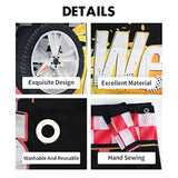 6X4Ft Welcome Race Fans Banner Backdrop - Racing Car Birthday Decorations Party Supplies