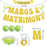 Margs And Matrimony Bachelorette, 65 Pcs Margs And Matrimony Decorations, Margarita Bachelorette Party Supplies, Mexican Fiesta Wedding Bridal Shower Party