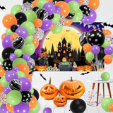 Happy Halloween Banner Trick or Treat Backdrop Party Decorations for Kids Indoor Outdoor