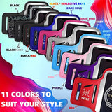 Running Phone Holder Armband. Iphone & Galaxy Cell Phone Sports Arm Bands For Women, Men, Runners, Jogging, Walking, Exercise & Gym Workout. Fits All Smartphones. Adjustable Strap, Cc/Key Pocket