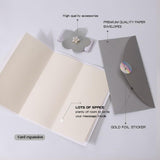 Thank You Cards With Envelopes,Thank You Notes For Wedding,Greeting, Happy Holidays, Business, Baby Shower (Silver)