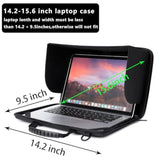 BUG 14.2-15.6 Inch Laptop Sun Shade Bag, Chromebook Protective Sleeve Case Shoulder Bag with Sun Hood Foldable Portable Shield Cover for Working Outside, Computer Hard Shell Case(Patent Pending)