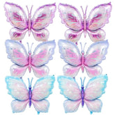 6 Pieces 39 Inches Butterfly Balloons - Large Gradient Butterflies Foil Mylar Balloons For Birthdays, Garden, Spring Decorations, Butterfly-Themed Events, Baby Shower, And Wedding Party Supplies