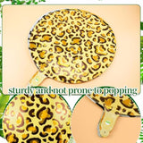 12 Pcs 18 Inch Leopard Print Aluminum Foil Balloons - Animal Print Balloons For Zoo Themed Jungle Safari Themed Birthday Decorations