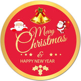 120Pcs Christmas Stickers, 2 Inch Round Christmas Labels Sticker, Christma Decorations Stickers For Boxes, Envelope Seals, Cards, Bouquet