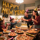 Gold Happy New Year 2026 Balloons for NYE Party and Festive Decorations