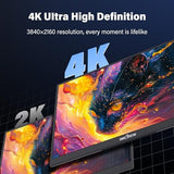 15.6" Portable Monitor 60Hz 4K Uhd 3840X2160 | 100% Srgb Hdr | Travel Monitor With 2 Usb-C & Hdmi Ports | Second Screen For Laptop Mac Pc Xbox Ps5 Switch (Includes Adapter)
