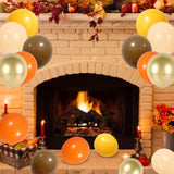 Fall Balloons Orange Yellow Gold for Thanksgiving Autumn Baby Shower Birthday Party Decor