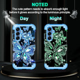 Galaxy S25 Plus 5G Case, Glow in the Dark, Shockproof, Hard Bumper + Soft Silicone