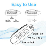 Bluetooth Shower Speaker, IP67 Waterproof with RGB Light, Portable with Hi-Fi Sound and Built-in Mic, Supports TF Card, Wireless for Home, Outdoor,