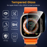 Apple Watch Ultra 49mm Privacy Screen Protector 3-Pack Anti Spy Glass