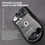 Glass Mouse Skates For Razer Viper V3 Pro Mouse Feet Pads Smooth Durable Slim 2.5D Curved Edge Game Mouse Feet Replacement Accessories (Printing Pattern)