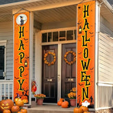 Happy Halloween XtraLarge Door Banner Orange Outdoor Summerween Party Decorations