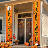 Happy Halloween XtraLarge Door Banner Orange Outdoor Summerween Party Decorations
