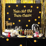 Pre-Strung You'Re Not Old You'Re Classic Adult Birthday Gold Glitter Banner - Funny Retirement Decorations For Men And Women - Retirement Party Supplies And Gifts