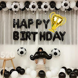 Soccer Party Balloons Set: Trophy & Foil Balloons (7 Pcs)