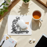 Funny Gothic Blue Collar Skeleton Mouse Pad, Office Work Humor Sarcastic Gifts Mouse Pads Mousepad For Computers Laptop Desk Home Office Dorm, Funny Desk Accessories, 9.5X7.9 Inch