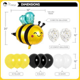 Bee Party Decorations Set, Bumble Bee Birthday Supplies & Honey Bee Garland Kit