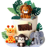 Jungle Baby Shower Cake Decoration Safari Animals Decoration Wild One Cake Decoration Two Wild Cake Topper Giraffe Monkey Cake Topper
