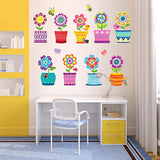28 Pieces Spring Bulletin Board Decorations Flower Cutouts Classroom Decorations With 3 Sheets Glue Points Springtime Blooms For Home Office School Party Decor