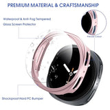 8+4 Pack Case For Samsung Galaxy Watch 8 40Mm With Tempered Glass Screen Protector, Waterproof Anti-Fog Screen Protector Shockproof Hard Pc Cover Compatible With Galaxy Watch 8 40Mm