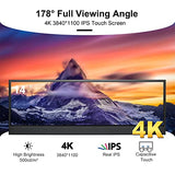 14'' 4K Uhd Ips 3840X1100 Stretched Bar Touch Screen Display Monitor For Laptop Computer Pc Speed Temperature Windows Aida64 Cpu Gpu Hdmi Secondary Monitor For Music Media Timeline Editing