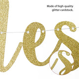 Brides To Be Banner, Lesbian Wedding, Bachelorette Party Decorations Supplies, Mrs & Mrs, Bridal Shower Bunting Garland Sign, No Diy, Gold Glitter