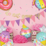 Ice Cream Donut Candy Balloons Baby Shower Kids Sweet Summer Birthday 9Pcs