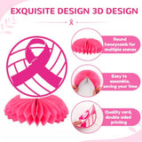12 Pcs Pink Bow Volleyball Centerpieces Breast Cancer Awareness Decorations