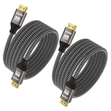 8K Hdmi Cable - 6Ft/2Pack, 8K@60Hz 4K@120Hz Hdmi 2.1 Braided Cord, Supports 48