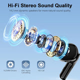 Wireless Earbuds, Bluetooth 5.3 Headphones LED Power Display, 2026 New Wireless Earphones, 4 ENC Noise Cancelling Mic, HiFi Stereo, 48H Playtime Mini