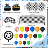 Truck Party Supplies Set – 99pcs Construction Theme Decor with Backdrop, Balloons & More
