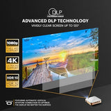 Luma 400 Smart Portable Projector | Android 9.0 Os, Native 720P Hd | 150 Ansi Lumens, Wi-Fi, Bluetooth, Hdmi/Usb | 150-Inch Display | Carrying Case Included