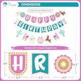 Llama Birthday Decorations, Llama Party Decorations, Llama Happy Birthday Banner | Llama Decorations | Llama Party Supplies | Peruvian Decor, Fiesta Birthday Decorations, Cinco De Mayo Birthday