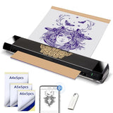 Tattoo Stencil Printer, X8 Thermal Tattoo Transfer Printer With 30Pcs Transfer Paper, A4/A5/A6 3-In-1 Wireless Tattoo Machine For Tattoo Artists & Beginners, Compatible With Phone/Tablet/Pc