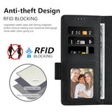 for Galaxy Z Fold 7 Case Wallet with Card Holder RFID Blocking S Pen Holder Leather Heavy Duty Shockproof Protective Flip with Magnetic Clasp
