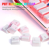 Pudding Keycaps Double Shot Pbt Keycap Set With Translucent Layer,For 104 87 6