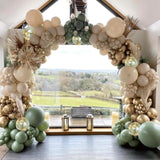 Sage Green & Gold Balloon Arch Kit β Elegant Garland for Baby Showers, Weddings and Parties