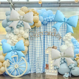 4Pc Giant White Bow Balloons (38") Coquette, Wedding, & Minimalist Party Decor