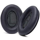 Wicked Cushions Upgraded Replacement Ear Pads for Bose QC35 & QC35ii (QuietComfort 35) Headphones & More - Softer Leather, Luxurious Memory Foam,
