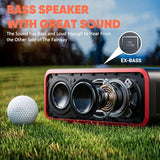 Portable Golf Speaker Bluetooth Wireless Magnetic With Bass Golf Cart Speaker Ipx7 Waterproof 30W Stereo Sound 24H Playtime Golf Accessories For Men With Mount Gifts For Golfers
