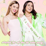 Martini Birthday Party Decorations A Tini Bit Older Sash For Women Girls Espresso Themed Birthday Party For Tini Bar Bridal Shower Bachelorette Bridal Shower Supplies(Pink And Green)
