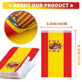 33 Ft Spain String Flag Pennant Banner: 30 Mini Flags for School, Party, or Sports