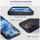 Designed For Iphone 15 Pro Case, Silicone Shockproof Slim Thin Phone Case For Iphone 15 Pro(6.1 Inch), (Midnight Blue)