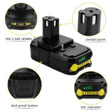 2Pack 3.8Ah P102 18V Replace For Ryobi Battery, For 18-Volt One+ Lithium Battery P104 P105 P102 P103 P107 Cordless Tools Compatible With Ryobi Batteries 18V