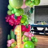 Cactus Fiesta Balloon Garland Kit: Hot Pink & Green Tropical Party Decor