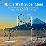 3-Pack Tempered Glass Camera Lens Protector for iPhone 15 Pro and Pro Max