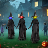 6 FT Witch Halloween Decorations Outdoor Yard Decor, Set of 3